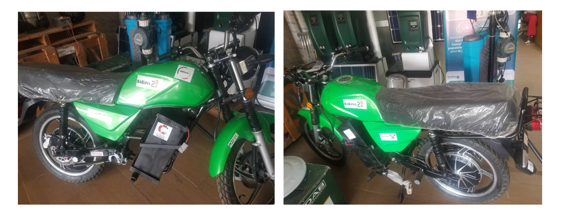 IMAGE DE LA MOTO ÉLECTRIQUE DÉNOMMÉE « BABANA 237 »